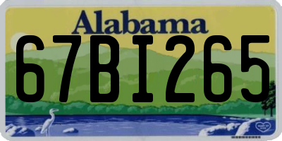AL license plate 67BI265