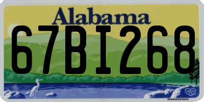 AL license plate 67BI268