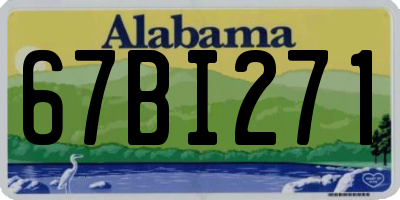 AL license plate 67BI271