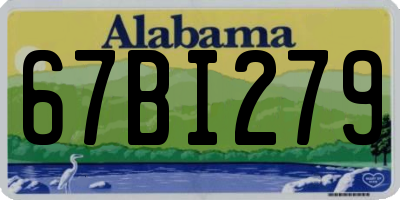 AL license plate 67BI279
