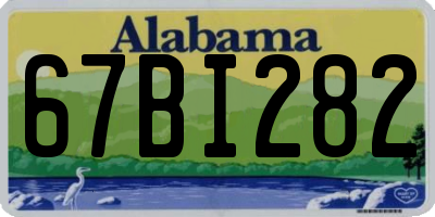 AL license plate 67BI282