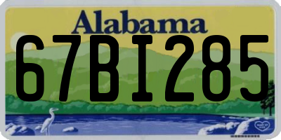 AL license plate 67BI285