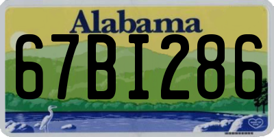 AL license plate 67BI286