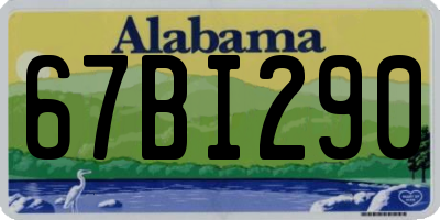 AL license plate 67BI290