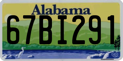 AL license plate 67BI291