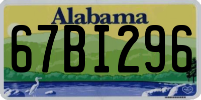AL license plate 67BI296