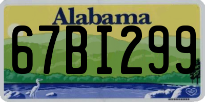 AL license plate 67BI299