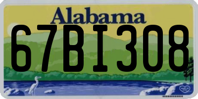 AL license plate 67BI308
