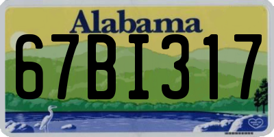 AL license plate 67BI317