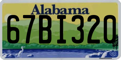 AL license plate 67BI320