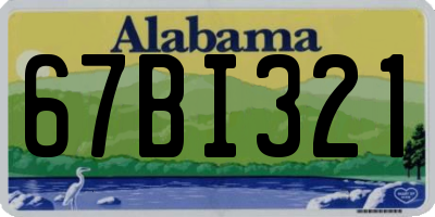 AL license plate 67BI321