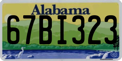 AL license plate 67BI323