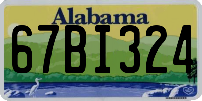 AL license plate 67BI324