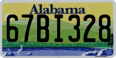AL license plate 67BI328