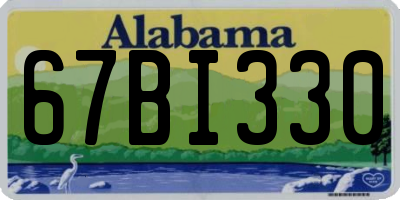 AL license plate 67BI330
