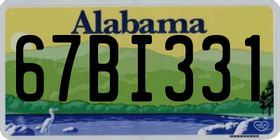 AL license plate 67BI331