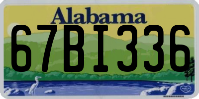 AL license plate 67BI336