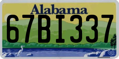 AL license plate 67BI337