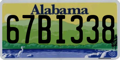 AL license plate 67BI338