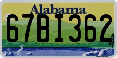 AL license plate 67BI362