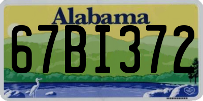 AL license plate 67BI372