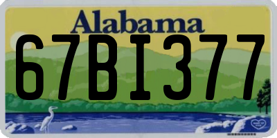 AL license plate 67BI377