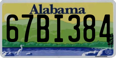 AL license plate 67BI384