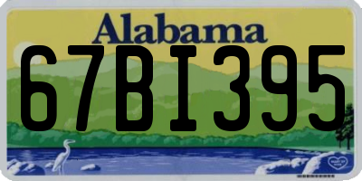 AL license plate 67BI395