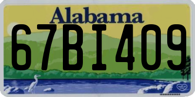 AL license plate 67BI409