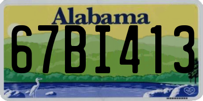 AL license plate 67BI413