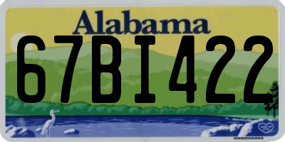 AL license plate 67BI422