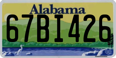 AL license plate 67BI426