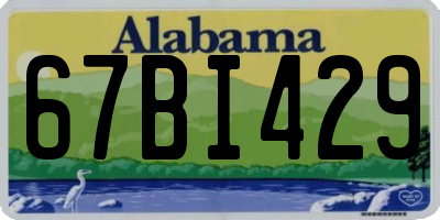 AL license plate 67BI429