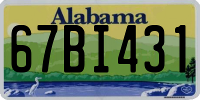 AL license plate 67BI431