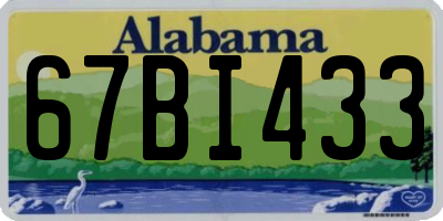 AL license plate 67BI433