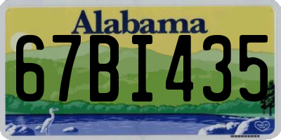 AL license plate 67BI435