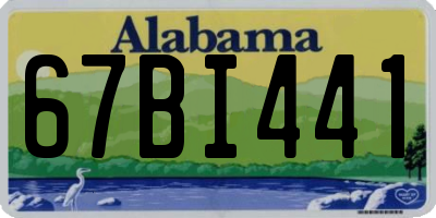 AL license plate 67BI441