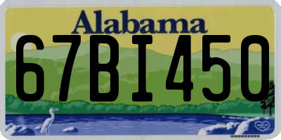 AL license plate 67BI450