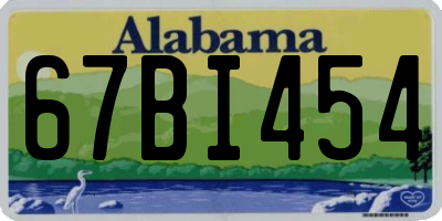 AL license plate 67BI454