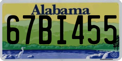 AL license plate 67BI455