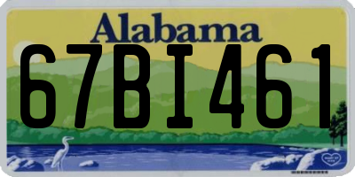 AL license plate 67BI461