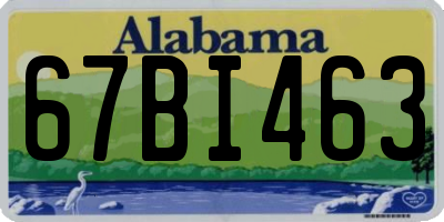 AL license plate 67BI463