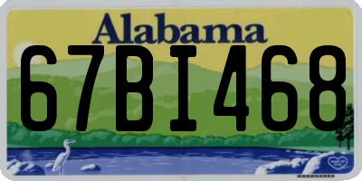 AL license plate 67BI468