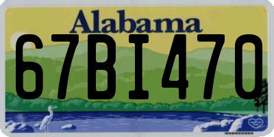 AL license plate 67BI470