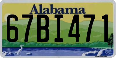 AL license plate 67BI471