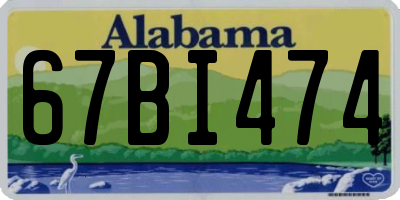 AL license plate 67BI474