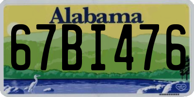 AL license plate 67BI476