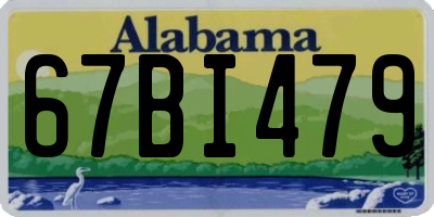 AL license plate 67BI479