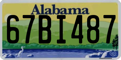 AL license plate 67BI487