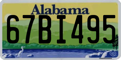 AL license plate 67BI495